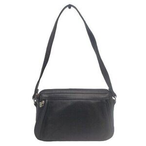 Vintage Fossil 75082 Black Leather Purse Shoulder bag Handbag Small